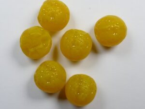 0060142 Light Orange Opal Sinaasappel kralen 6 Pc. - Afbeelding 1