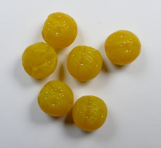 0060142 Sinaasappel, Orange beads Light Orange Opal color 81240