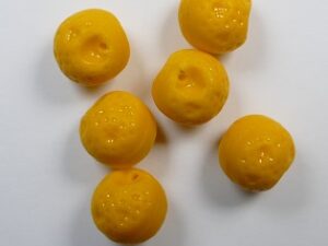0060143 Opaque Orange Sinaasappel kralen 6 Pc.
