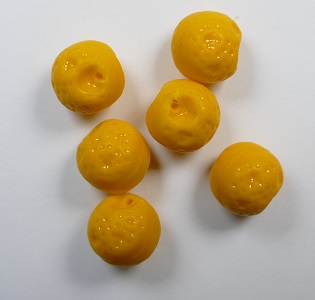 0060143 Sinaasappel, Orange beads Opaque Orange color 93120