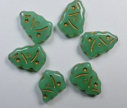 0100602 kerstboomkralen light green opal gold washed color 52010-54302