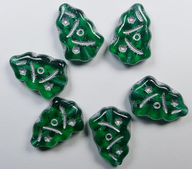 0100603 kerstboomkralen Emerald Silver washed color 50720-54301