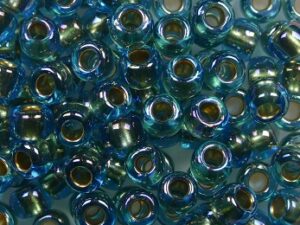 TR-06-0995 Gold Lined Rainbow Aqua - Afbeelding 1