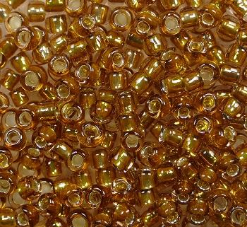 TR-08-2156S Toho Rocailles 8-0 Silver Lined Transparent Honey color 2156S