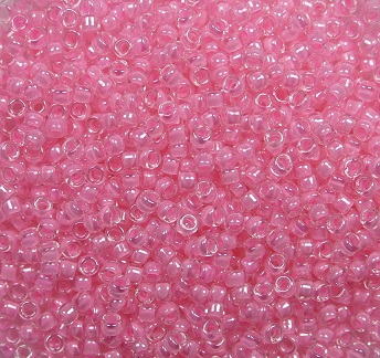 TR-15-0379 Toho Rocailles 15-0 Inside Color Crystal Cotton Candy Lined color 379