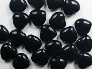 0010536 Jet Heart met 2 gaten 8 x 8 mm. 30 Pc. - Afbeelding 1