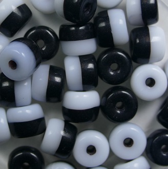 0010537 White Jet Dubbel schijfje 6,5x5,5 mm color 03000-23980
