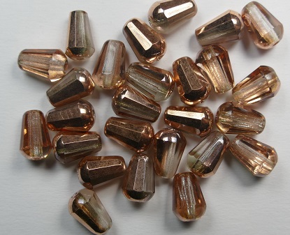 0150202 Crystal Capri Gold facetted drop 8x6 mm color 00030-27101