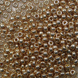 M-11-4204 miyuki rocailles 11-0 duracoat galvanized champagne color 4204