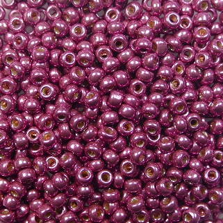 M-11-4219 miyuki rocailles 11-0 duracoat galvanized magenta color 4219