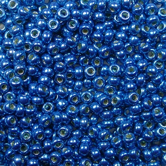 M-11-5113 miyuki rocailles 11-0 duracoat galvanized capri Blue color 5113