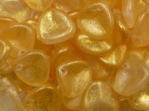 RP-8-00030-79410 Light Orange Opal Gold Touched Rose Petals, 8x7 mm 50 Pc.