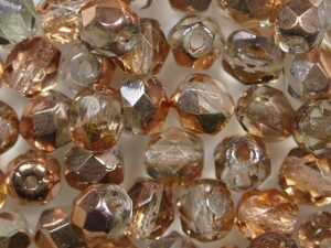 FP1-05-00030-27101 Crystal Capri Gold Czech Glass Facet Firepolish 5mm 35 stuks - Afbeelding 1