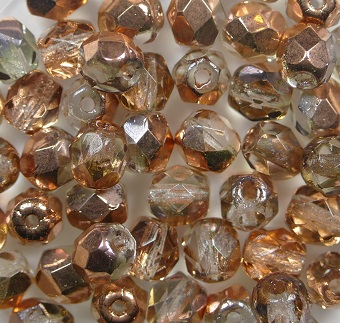 FP1-05-00030-27101 Firepolish facet 5 mm crystal capri gold color 00030-27101