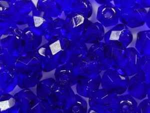 FP1-05-30080 Cobalt Czech Glass Facet Firepolish 5mm 35 stuks - Afbeelding 1