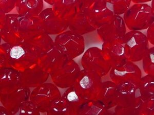 FP1-05-90090 Siam Ruby Czech Glass Facet Firepolish 5mm 35 stuks - Afbeelding 1