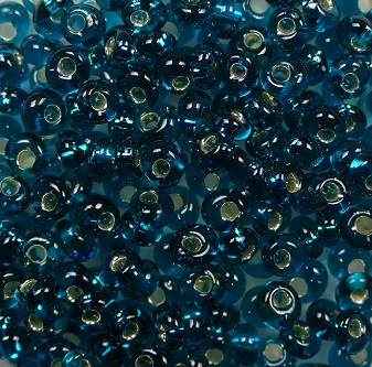 TM-03-0027BD Toho Magatama 3 mm Silver Lined Teal color 27BD