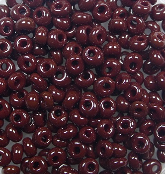 TM-03-0046 Toho Magatama 3 mm Opaque Oxblood color 46