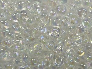 TM-03-0161 Transparent Rainbow Crystal Magatama 3 mm. TOHO