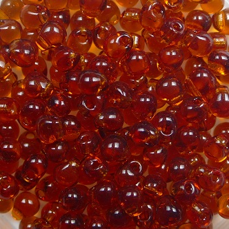 m-d-4-0134 miyuki drops 3,4 mm Transparent Dark Topaz color 134
