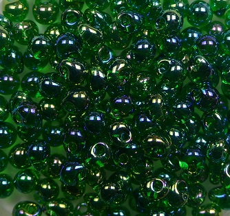 m-d-4-0179 miyuki drops 3,4 mm Transparent Green AB color 179