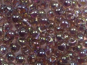 M-D-4-0256 Transparent Smoky Amethyst AB Miyuki Drops 3,4 mm