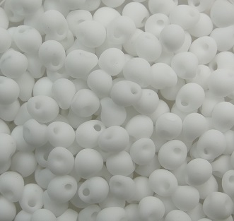 m-d-4-402F miyuki drops 3,4 mm Matte Opaque White color 402F