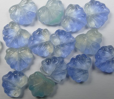 MPL-X2280 maple leaves 11x13 mm Transparent Blues color X2280