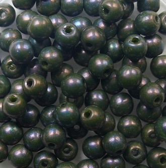 04-R-53420-15001 Opaque Olive Nebula 4 mm druk rounds color 53420-15001
