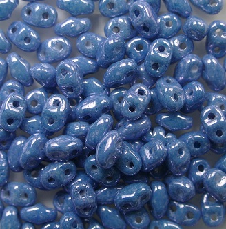 M-MD-03000-14464 Matubo MiniDuo 4x2,5 mm Opaque White Blue Luster color 03000-14464