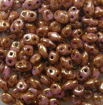 M-MD-03000AK Matubo MiniDuo 4x2,5 mm Opaque Rose Gold Topaz Luster color 03000AK