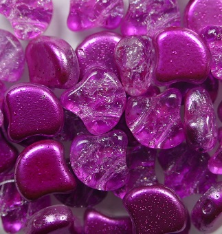 GIN-24707 Matubo Ginko Beads 7,5x7,5 mm Slushy Bubble Gum color 24707