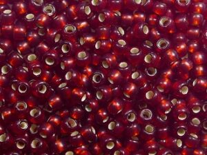 TR-11-0025DF Silver Lined Frosted Garnet - Afbeelding 1