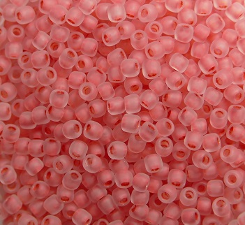 TR-11-0779FM Toho rocailles 11-0 Frosted Inside-Color Rainbow Crystal-Salmon Lined color 779FM