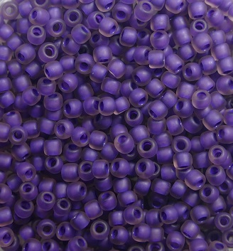TR-11-0928FM Toho rocailles 11-0 Inside-Color Frosted Rainbow Rosaline-Opaque Purple Lined color 928FM