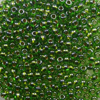 TR-11-1007 Toho rocailles 11-0 Metallic Lined Olive Luster color 1007