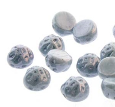BQ2CAB-03000-14464 baroque beads Chalk White Blue Luster color 03000-14464