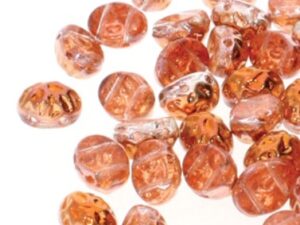 BQ2Cab-OV-00030-27137 Ovale Baroque 2-Hole Cabochon 8×6 Crystal Sunset 20 Pc.