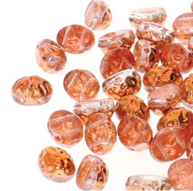 BQ2CABOV-00030-27137 Oval Baroque Beads Crystal Sunset color 00030-27137