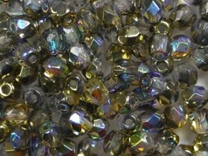FP1-03-00030-98536 Crystal Golden Rainbow Czech Glass Facet Firepolish 3mm 50 stuks - Afbeelding 1