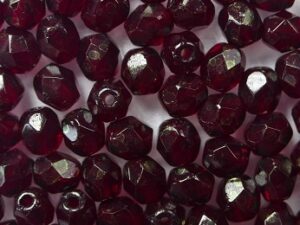 FP1-04-90110LP Garnet Topaz Pink Luster Czech Glass Facet Firepolish 4mm 50 stuks - Afbeelding 1