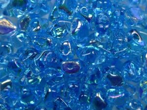 MGD-60020-28701 Aquamarine AB Matubo Mini GemDuo's, 6x4 mm 5 gr