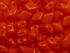 MGD-93140 Opaque Dark Orange Matubo Mini GemDuo's, 6x4 mm 5 gr