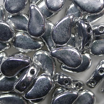 PD-00030-27000 Paisley Duo Beads 8x5 mm Crystal Full Labrador color 00030-27000