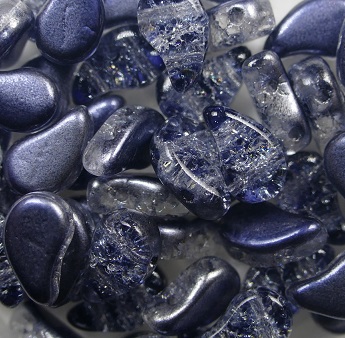 PD-24704 Paisley Duo Beads 8x5 mm Slushy Licorice color 24704