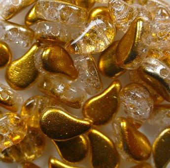 PD-24709 Paisley Duo Beads 8x5 mm Slushy Orange color 24709