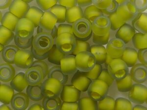 TR-06-0246FM Frosted Inside Color Black Diamond Opaque Yellow Lined - Afbeelding 1