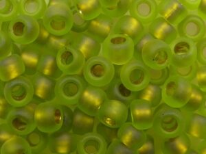 TR-06-0996FM Frosted Gold Lined Rainbow Peridot - Afbeelding 1