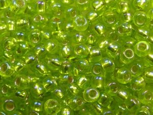 TR-08-2024 Silver Lined Rainbow Lime Green - Afbeelding 1