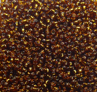 TR-15-0034 Toho rocailles 15-0 Silver Lined Smoky Topaz color 34